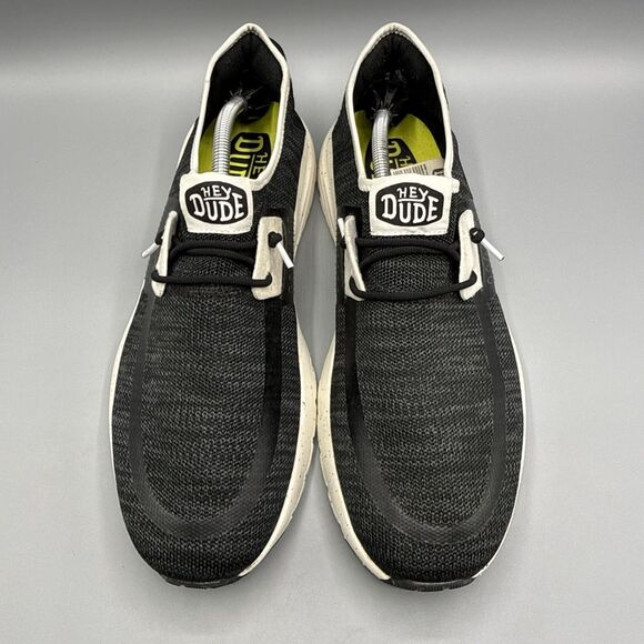 Hey Dude Sirocco Sport Mode Black Mesh Slip-On Casual Shoes Men's Size 13 - Picture 4 of 14